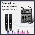 Depusheng UF4-M DJ Mixer with Bluetooth & Wireless Mic