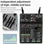 Depusheng UF4-M DJ Mixer with Bluetooth & Wireless Mic