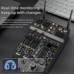 Depusheng UF4-M DJ Mixer with Bluetooth & Wireless Mic