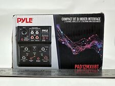 Wireless 2-Channel DJ Audio Mixer with Bluetooth