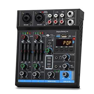 Depusheng M4 Mixer: Pro Audio Interface with Bluetooth