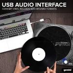 RCA & USB Belt-Drive Turntable w/ Reinforced Housing