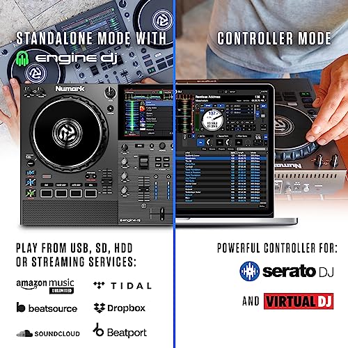 Numark Mixstream Pro Go: Portable DJ Controller with Speakers