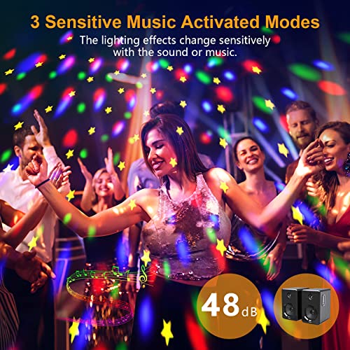 360° Music Activated Disco Ball Lights with Remote Control