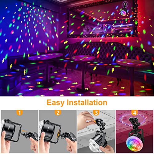 360° Music Activated Disco Ball Lights with Remote Control