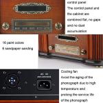 Wood Classic Turntable Stereo System with Bluetooth & MP3