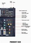 Weymic 4-Channel Mixer for DJ Stage Karaoke