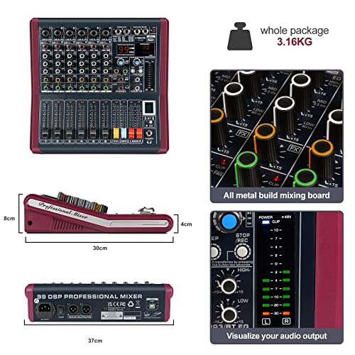Phenyx Pro 6-Channel DJ Mixer PTX-20