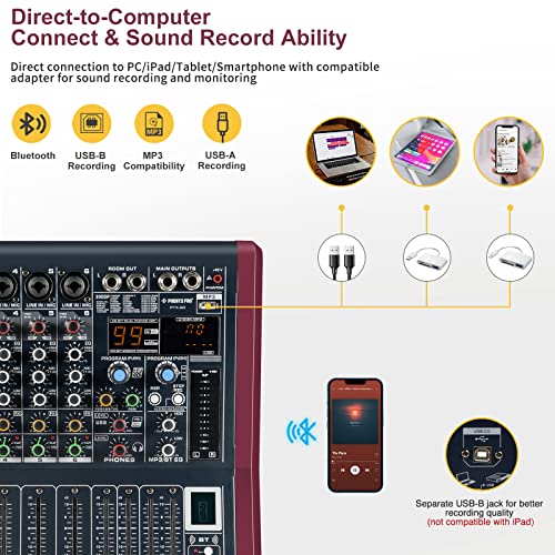 Phenyx Pro 6-Channel DJ Mixer PTX-20
