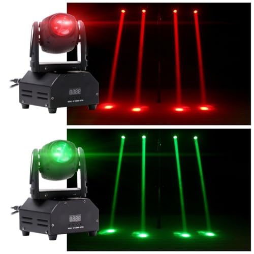 Pair of UKing RGBW Beam DJ Lights