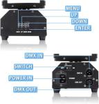 Pair of UKing RGBW Beam DJ Lights