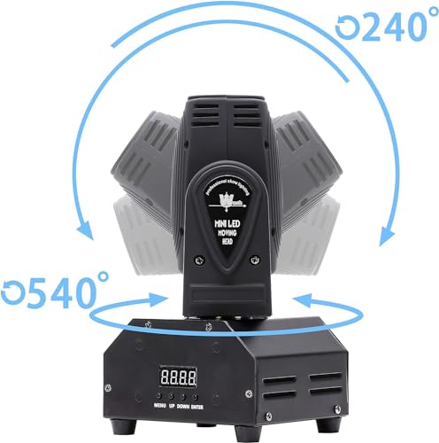 Pair of UKing RGBW Beam DJ Lights