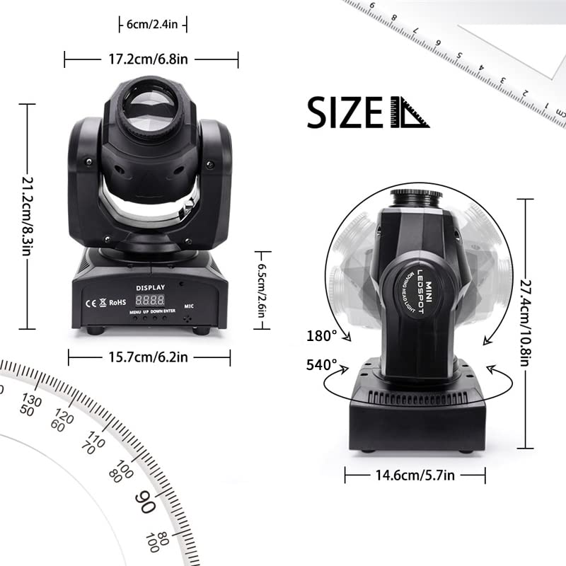 50W RGBW Moving Head Stage Light Duo