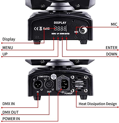 50W RGBW Moving Head Stage Light Duo