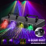 RGBY DJ Party Lights with DMX512 Control