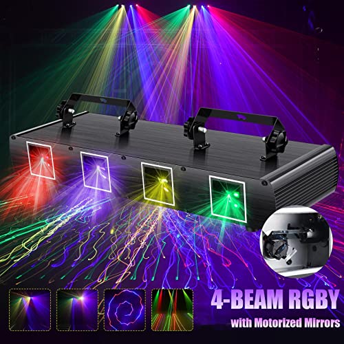RGBY DJ Party Lights with DMX512 Control