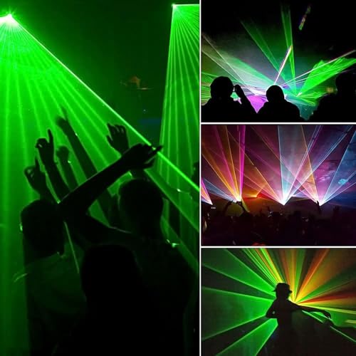 4 Lens RGBY Sound Activated DJ Party Lights