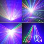 4 Lens RGBY Sound Activated DJ Party Lights