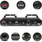 4 Lens RGBY Sound Activated DJ Party Lights