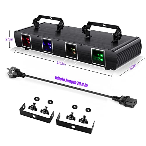 RGBY DJ Party Lights with DMX512 Control
