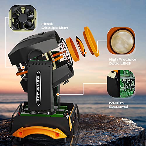 230W LED Moving Head DJ Lights - 17 Gobos