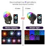 RGB Rotating DJ Stage Light with Remote Control