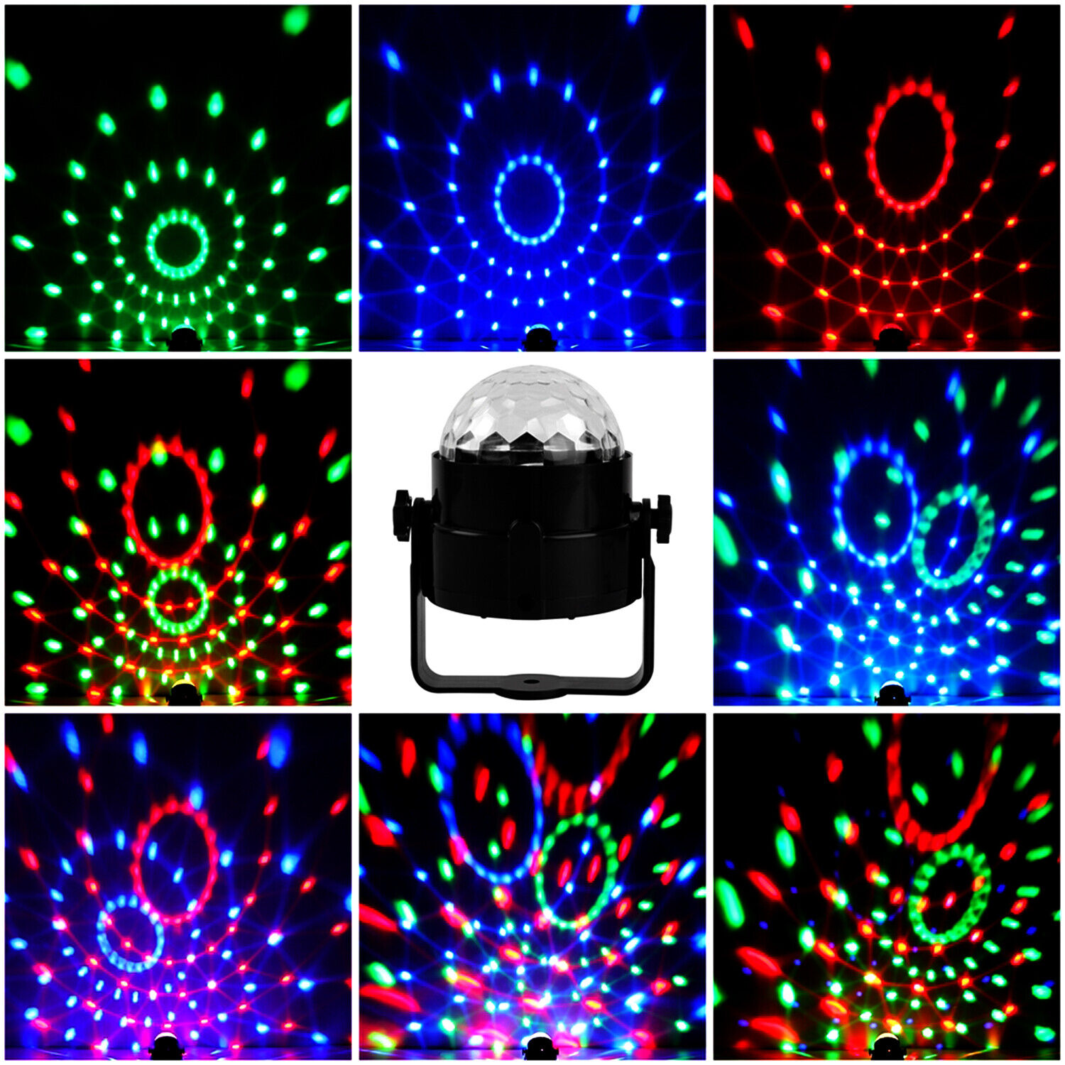 LED Sound Activated Disco Party Lights Ball