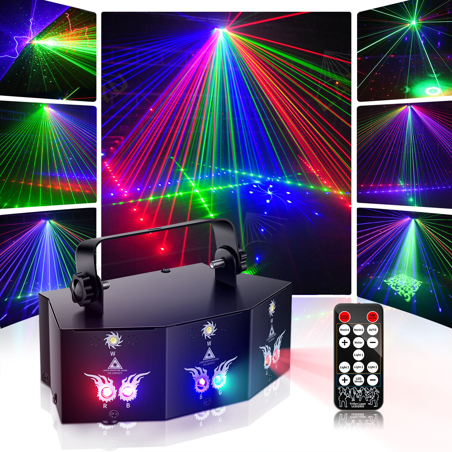 9-EYE Laser Light DMX Strobe for DJs
