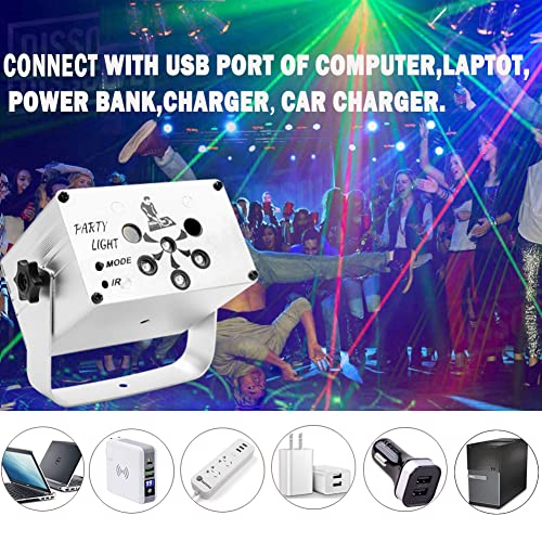 USB Sound Activated Disco Lights with Remote Control