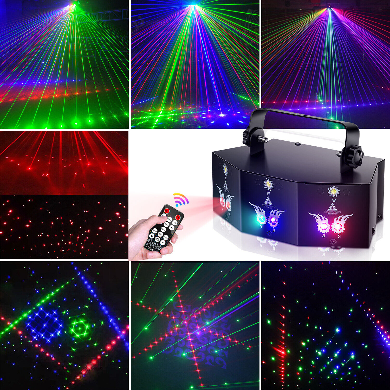 9-EYE Laser Light DMX Strobe for DJs