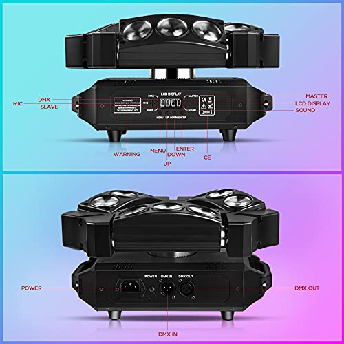 U'King RGB Spider Moving Head DJ Lights