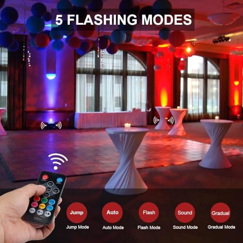 RGB LED DJ Stage Lights with Remote Control