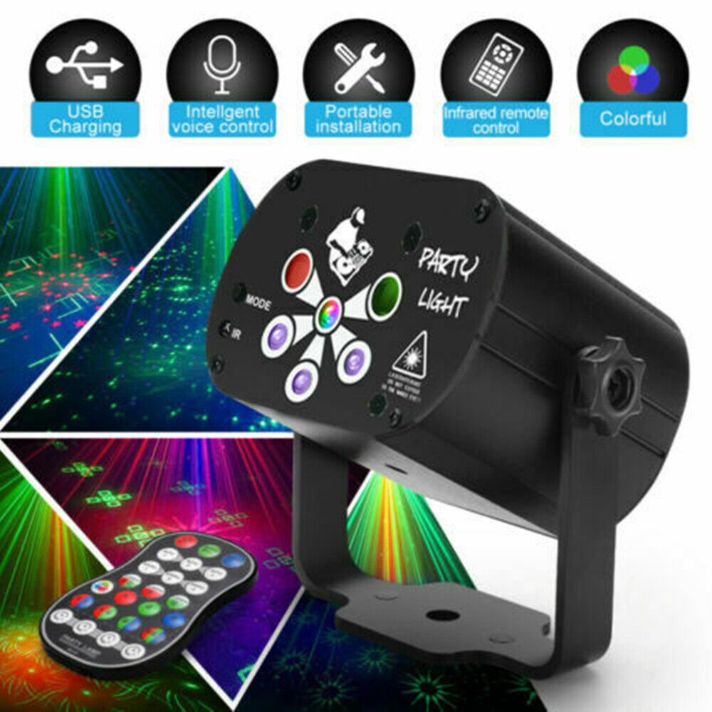 Disco Party Light with Sound Activated Strobe Effects