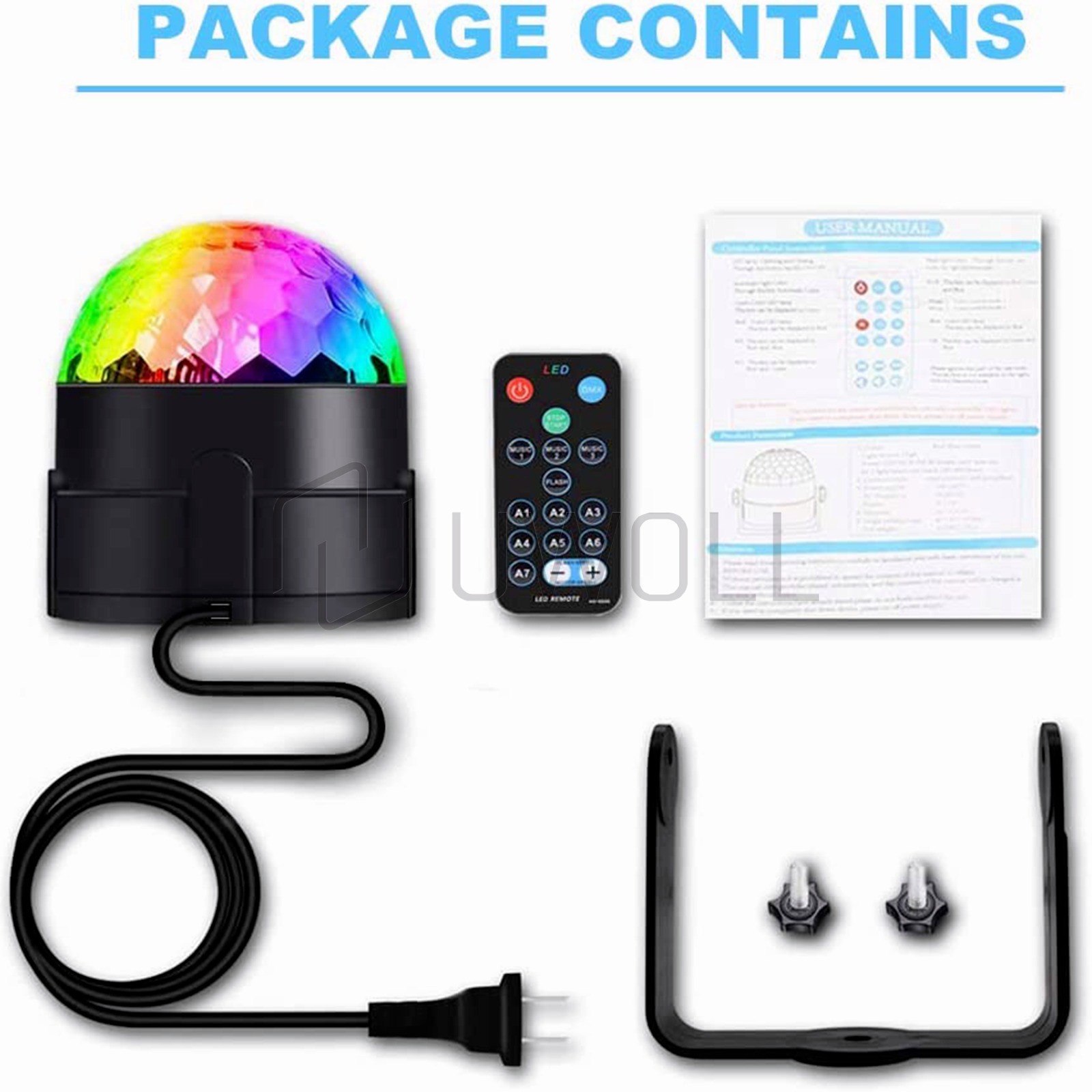 LED Disco Ball Stage Light with Remote Control