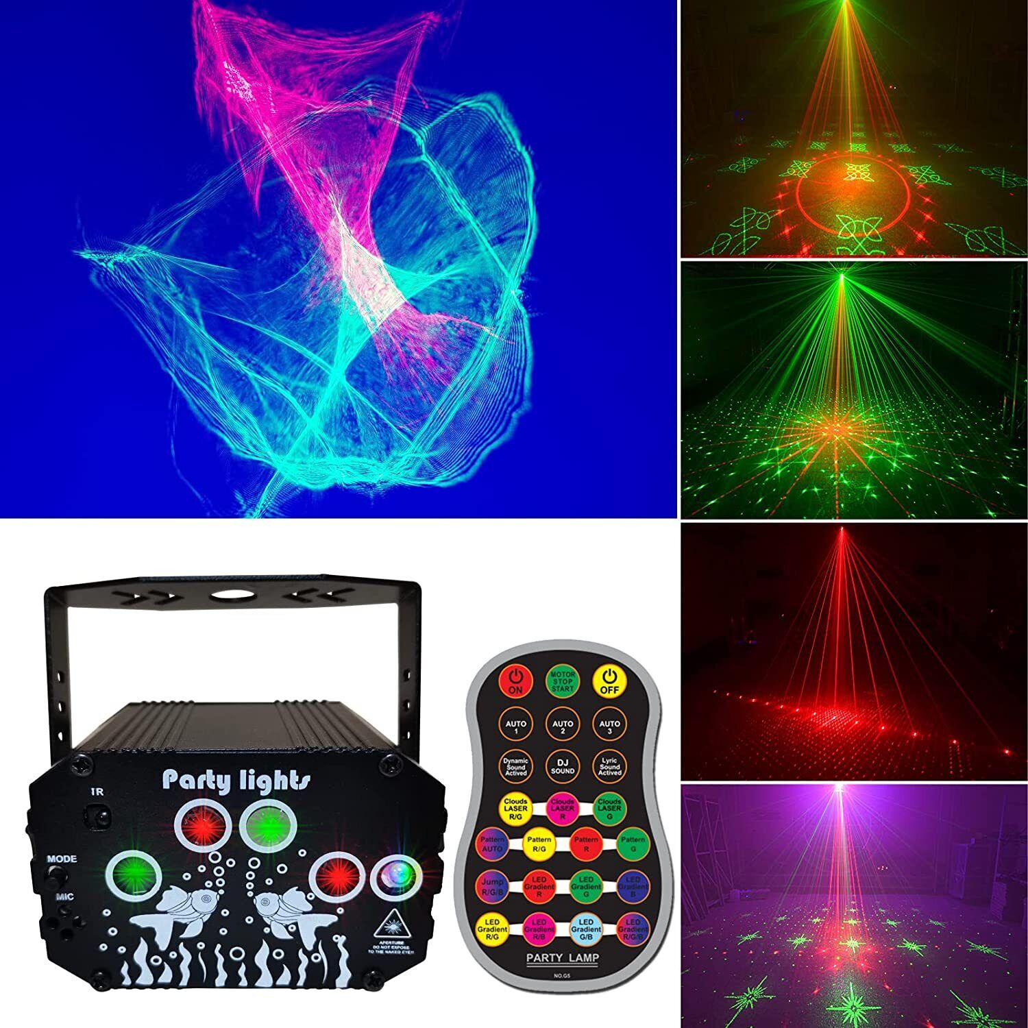 RGB Laser Projector Disco DJ Stage Light