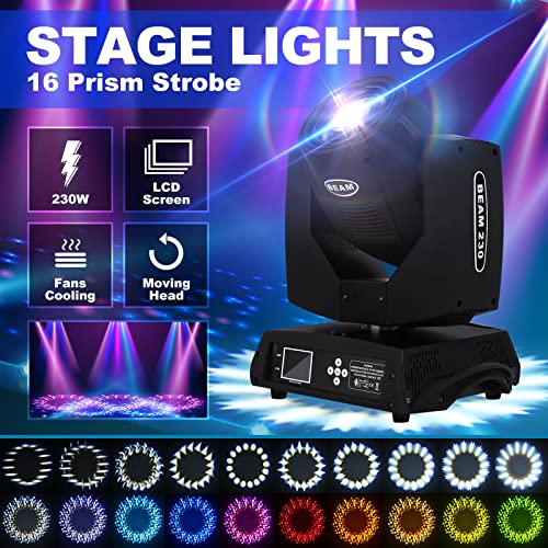 Samger 2x 230W 7R Moving Head DJ Lights