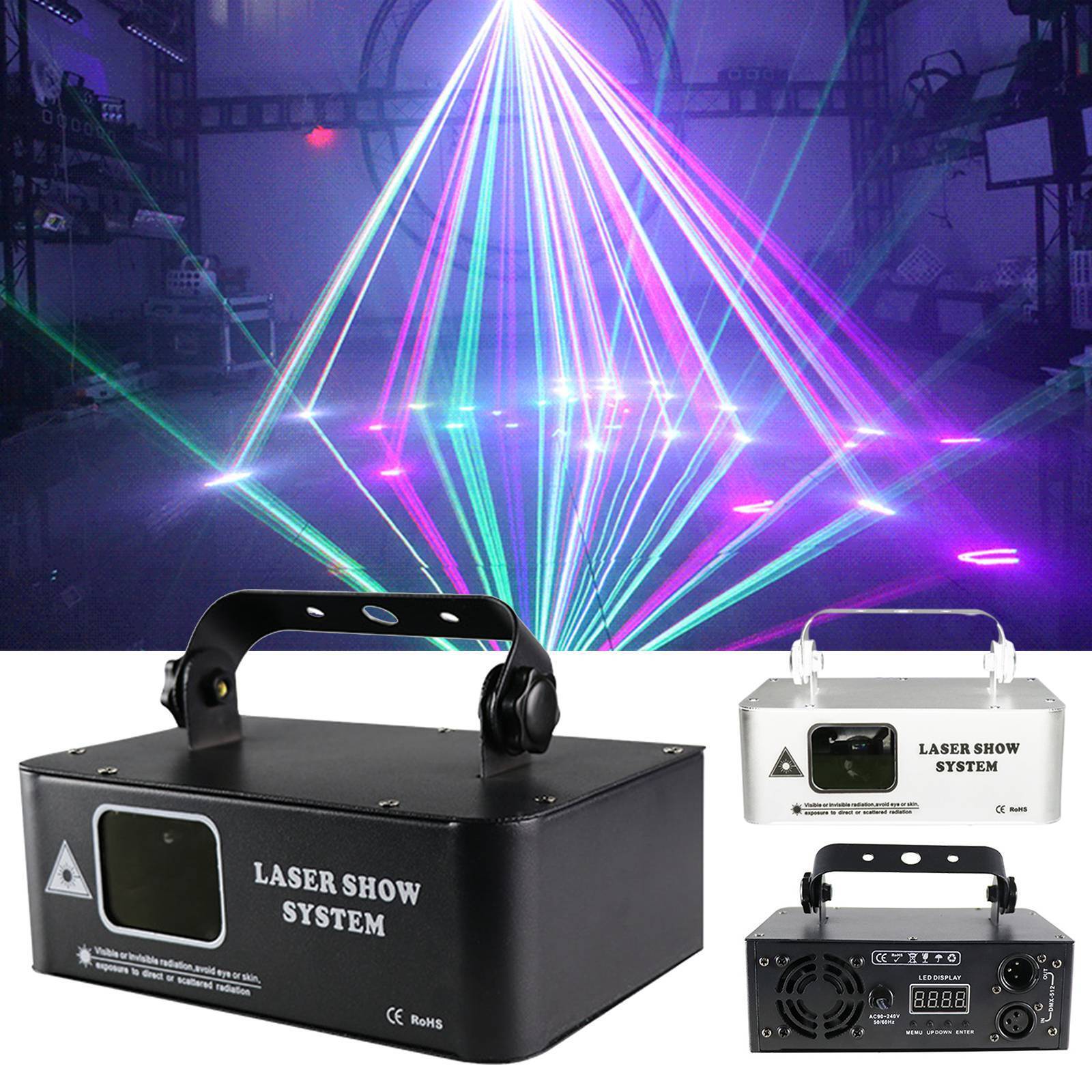 RGB Laser Beam Scanner for DJ Disco Stage