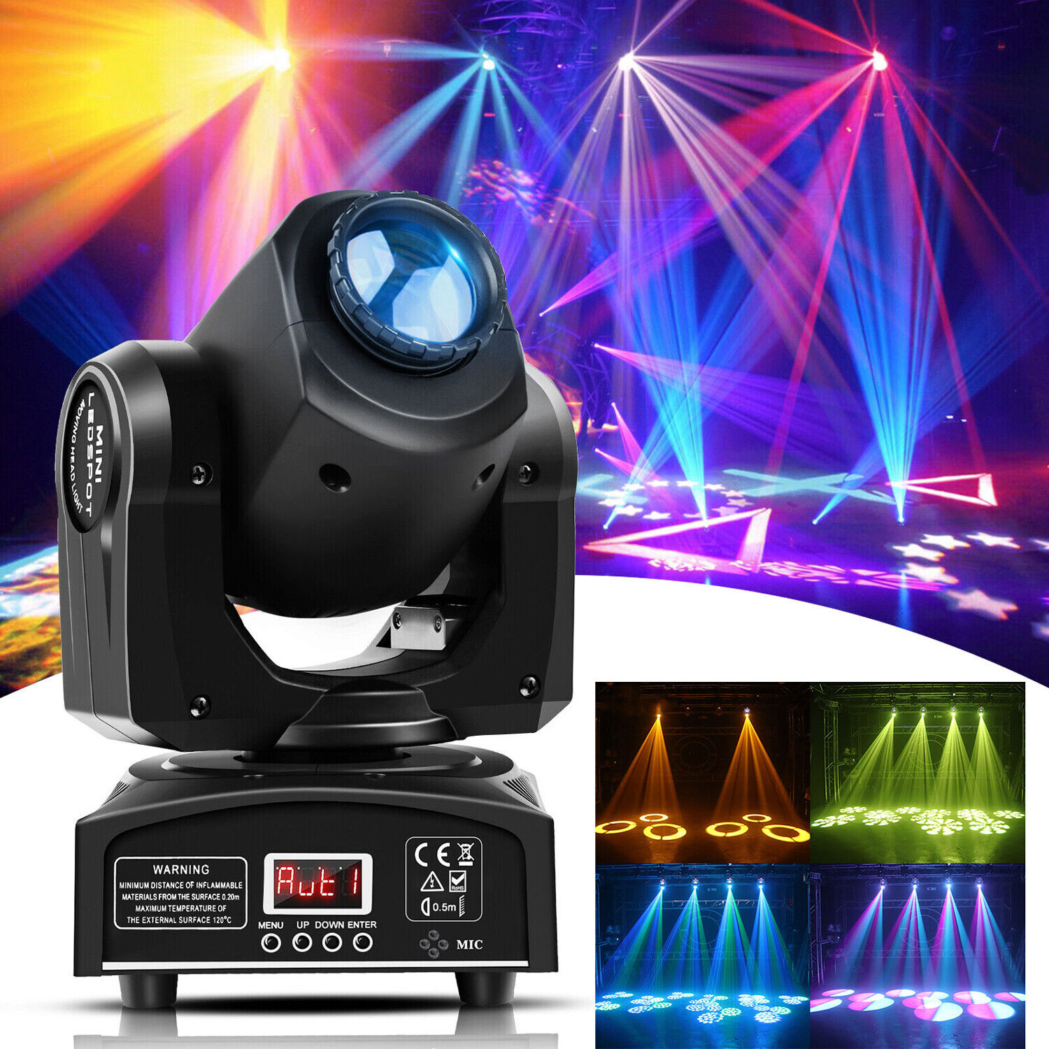 RGBW LED Moving Head DJ Light - 180W