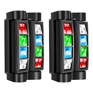 Mini Spider Moving Head DJ Disco Lights (2-Pack)
