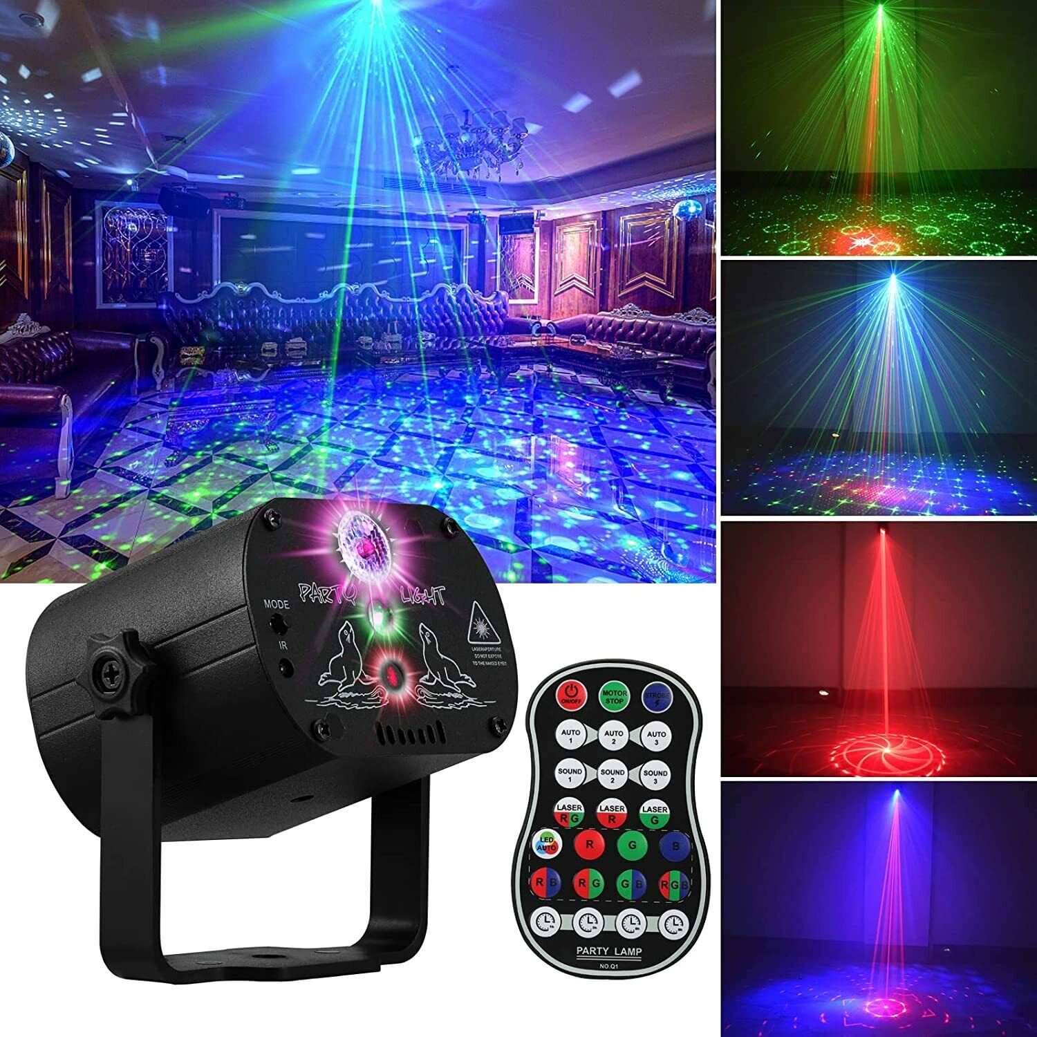 RGB Laser Projector for DJ Clubs and Parties
