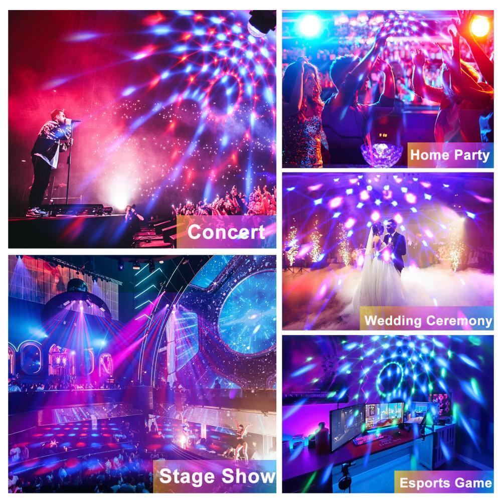 RGB LED Rotating Disco Ball for DJ Club