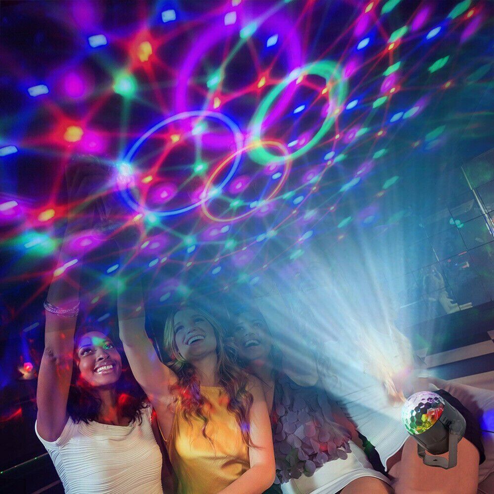 RGB LED Rotating Disco Ball for DJ Club