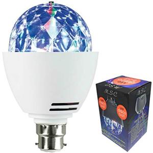 Rotating Multi-Coloured Disco Ball LED Light B22