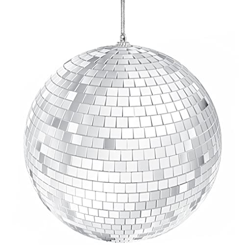 2-Pack 4" Silver Mirror Disco Balls for Parties