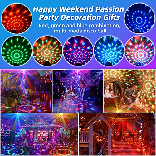 Sound-Activated Disco Ball Party Light - RGB Strobe