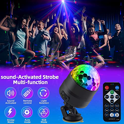 LED Disco Ball Party Stage Lights Sound Activated