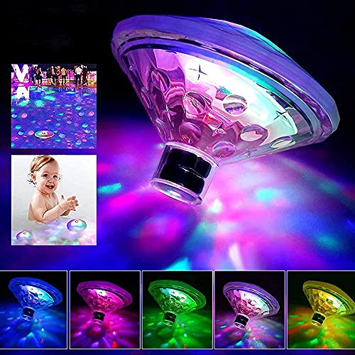 Battery-Operated LED Pool Lights with 7 Modes