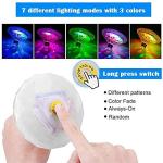 Battery-Operated LED Pool Lights with 7 Modes