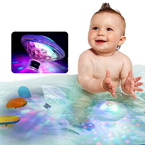 Battery-Operated LED Pool Lights with 7 Modes