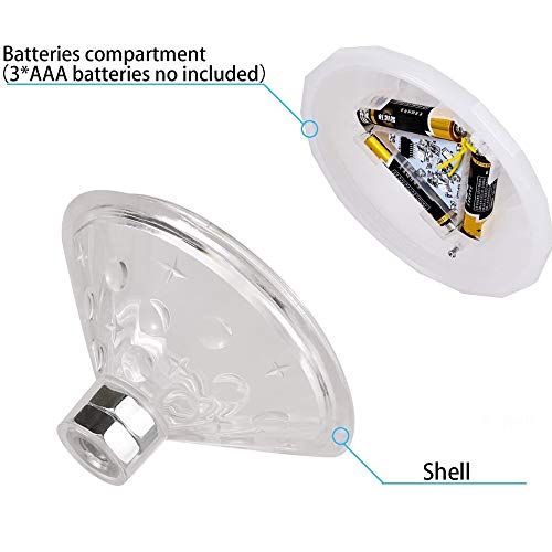 Battery-Operated LED Pool Lights with 7 Modes